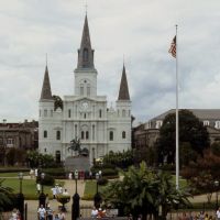 Church in Jackson Square,New Orleans, Luisiana, Новый Орлеан