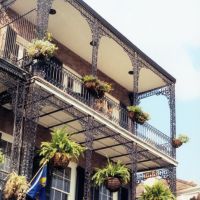 the iron galleries of the French Quarter, New Orleans (8-2000) exact location unknown, help find it!, Новый Орлеан