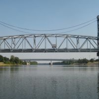 Gillis Long Bridge (Jackson Street) over Red River, Alexandria, LA, Пайнвилл
