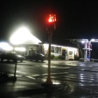 The Mobil gas station across from dunkin donuts in waverley square in Belmont., Белмонт