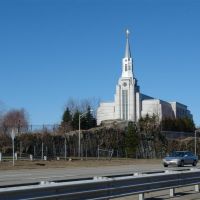 Mormon Temple from Route 2 West Bound - Belmont, MA, Белмонт