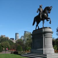 Boston Public Garden, Washingtons statue, Бостон