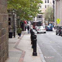 Boston - School street & materialization of the Freedom Trail, Бостон