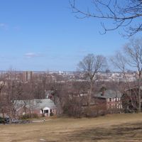 View looking North towards Allston and Cambridge from Outlook Park on top of Corey Hill, Brookline, Бруклин