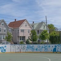 Everett Hockey Rink in the Summer with Graffiti, Малден