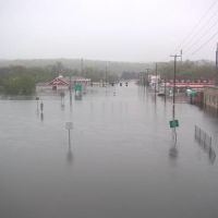Rt 114 from the 495 overpass, flood of 2006, Норт-Андовер