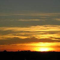 Oct 2007 - Minneapolis, Minnesota. Sunset over the western suburbs from an office building., Бруклин-Сентер