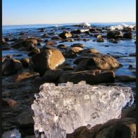 Ice on the shore of Lake Superior, Дулут