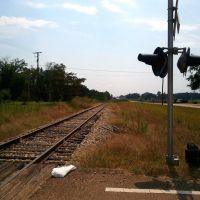 Grenada Railway tracks in central Mississippi near Duck Hill, Вейр