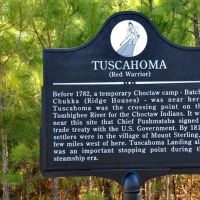 Tuscahoma "Red Warrior" Historical Marker (located SE of Mt. Sterling beside CR27 near the Tombigbee River), Вест Поинт