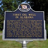 Site of 1st Production Oil Well in Alabama at Gilbertown, AL, Хармони