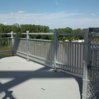 south viewing platform, pedestrian walkway over the Missouri River, Jefferson City, MO, Джефферсон-Сити