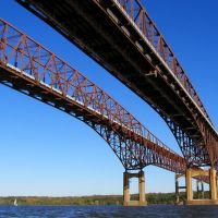 Newburgh-Beacon Bridges over Hudson River, New York, Ньюбург