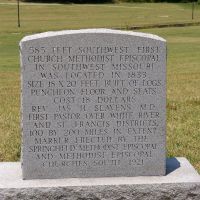 First Church Methodist Episcopal Historical Marker, Silver Springs Park, Springfield, Missouri, Спрингфилд
