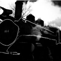 Christmas Train, Huckleberry Railroad, Flint, MI, Бичер