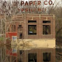 last standing building of Peninsular Paper Mill, c.2006, Ипсиланти
