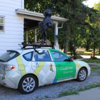 Google Maps Street View camera car, 968 West Cross Avenue, Ypsilanti, Michigan, Ипсиланти