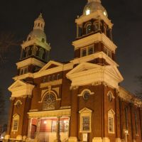 First Presbyterian Church at Night, (1857), Ypsilanti, Michigan, Ипсиланти