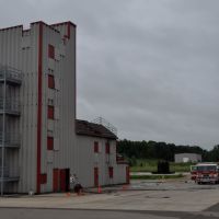 Burn tower for firefighters training. Kalamazoo, MI, Иствуд