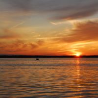Sunset on lake Cadillac, Кадиллак