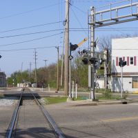 LS&MS / Norfolk Southern looking North -- South Approach Signal in Kalamazoo, MI, Vine Street / Portage Street, Каламазу