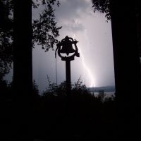 Lightning Strike Over Lake Leelanau, Лейк-Анжелус
