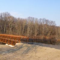 New Bridge in Spring Valley Park, Kalamazoo, MI, Парчмент