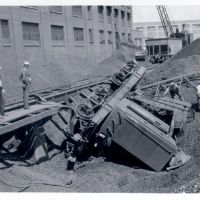 Coal handling crane wreck at the KVP Mill, Парчмент