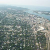 Port Huron, Michigan... from the air, Порт-Гурон