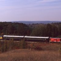 LSRR Train with Lake Leelanau in Background 1990, Сагинав