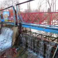Water control dam of Thread Lake, Flint, Флинт
