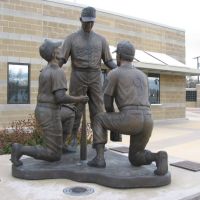 Ed McBain Monument by Sculptor Lyle E. Johnson, at Dehler Park (Replacing Cobb Field), Baseball Park in Billings, Montana, 10.26.09 (1 of 3 Photos)., Биллингс