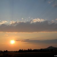 2007 - August 11th - 01:56Z - Looking WNW - Smoky sunset for Butte, Montana., Бьютт