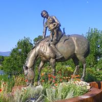 Sacajawea  Sculpture, Livingston, Park County, Montana, Ливингстон