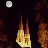 Helena Cathedral Spires at Night, Хелена