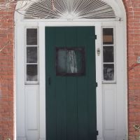 Door, 1836 William Spear House, Built by Thomas Shaw; North Yarmouth Maine, Камберленд-Сентер