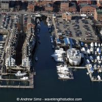 Portlands Commercial Wharfs from the air, Портленд