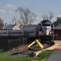 MARC train at the Downtown Frederick Station, Фредерик