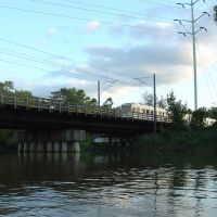 Light Rail crossing the Patapsco River, Балтимор-Хайлендс