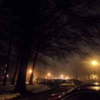 Towson Apartments Night Fog, Таусон