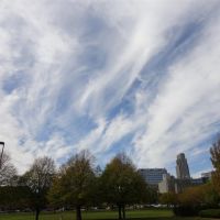 clouds or contrails, Omaha, NE, Омаха