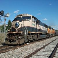 BNSF Coal Train Growls uphill Going West, Ралстон
