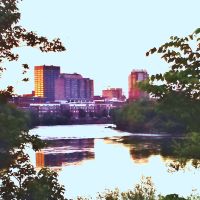 Manchester New Hampshire Skyline in the Morning, Манчестер