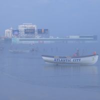 Strand im Nebel, Atlantic City, Атлантик-Сити