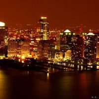 New Jersey skyline by night, Джерси-Сити