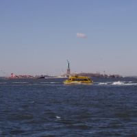 018 New York, Statue of Liberty, Water Taxi, Джерси-Сити