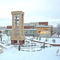 UNK Bell Tower & Planetarium in winter, Кирни