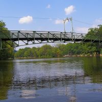 West Side Park Pedestrian Bridge, Passaic River, New Jersey, Патерсон