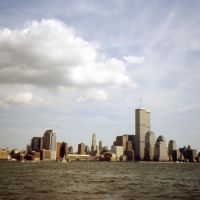 New York, View with Twin Towers, Хобокен