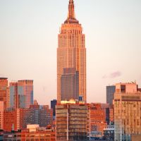Empire State Building, view from Hoboken, Хобокен